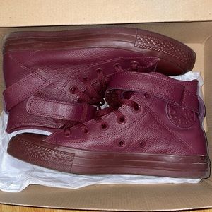 Women’s Converse Chuck Taylor All Star Brea Bordeaux  Leather high tops